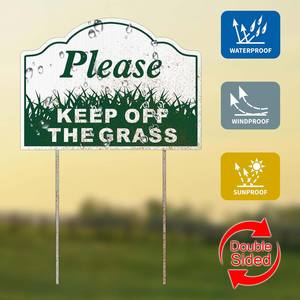 Please <strong>Keep</strong> <strong>Off</strong> <strong>Grass</strong> Sign Stay <strong>Off</strong> <strong>Grass</strong> <strong>Signs</strong> UV Protected Weatherproof Fade Resistant Easy to Mount Custom Garden Decor - Product Image 5