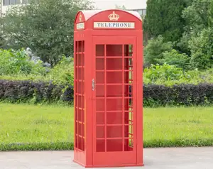 户外展示英国电话馆电话亭定制彩色伦敦电话亭