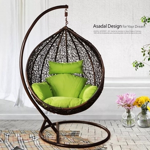 Muebles de exterior para ocio, <span class=keywords><strong>hamaca</strong></span> colgante de mimbre para jardín, columpio para patio, silla de huevo - Product Image 3
