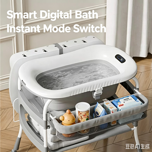 Table à langer en plastique multifonctionnelle <span class=keywords><strong>pour</strong></span> bébé, fabriquée en Chine par un fabricant OEM, organisateur de bain et d'allaitement <span class=keywords><strong>pour</strong></span> les soins quotidiens du bébé et les fêtes prénatales - Product Image 2