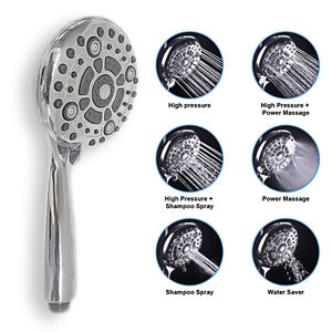 Kepala pancuran genggam lapisan krom, kepala pancuran genggam untuk apartemen dengan tipe Aksesori keran kamar mandi - Product Image 5