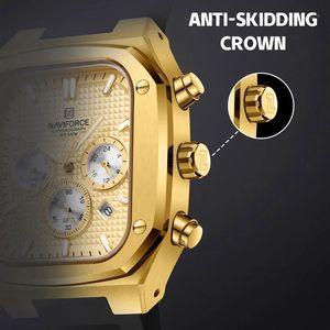 Montre Homme Naviforce 8037 Sport Luxe Bracelet Silicone Chronographe Tendance Montre-Bracelet pour Hommes - Product Image 3