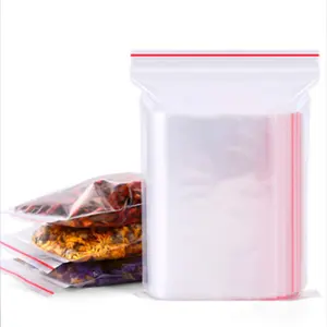 zipper lock vegetable Nuts Fruit Vegetable Snacks Transparent resealable zipper ziplock bag