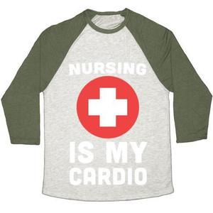 La infermieristica è la mia maglietta da baseball unisex Tri-Blend - Product Image 4