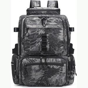 Échantillon gratuit : Sac à dos de pêche avec boîte à accessoires, sac à dos de pêche multi-poches avec porte-canne à pêche, résistant à l'eau - Product Image 4