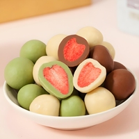 Top gewaardeerde pure chocolade aardbei gevriesdroogde premium zoete snack heerlijke bulkverpakking