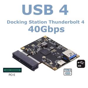Nueva Tarjeta Adaptadora Thunderbolt 4 a PCI-<span class=keywords><strong>E</strong></span> 4X, Base de Expansión para Tarjeta Gráfica Externa Thunderbolt, Adaptador USB4 Core, 40Gbps Tipo-C de Alta Velocidad - Product Image 6