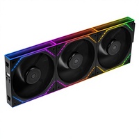 Ventilateur de refroidissement pour boîtier PC X3 120*120*25mm ARGB à pales inversées 1500RPM PWM 5W 232dBA Silencieux avec chaînage en série et effet miroir infini à roulement fluide