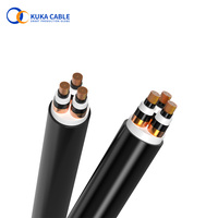 Câble d'alimentation non blindé de haute qualité à trois conducteurs 35-400mm² 12/20kV XLPE PVC avec conducteur en cuivre/aluminium pour la distribution d'énergie