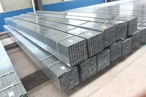 炭素鋼溶融亜鉛めっきコーティング正方形長方形チューブチューブデラトンMSGi中空セクション鋼管