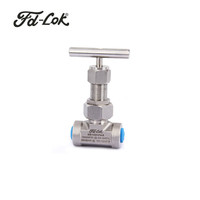 Vanne à aiguille intégrale FD-LOK Série V3 6000 PSI 10000 PSI Haute Pression 2 Voies Haute Température Hydraulique pour