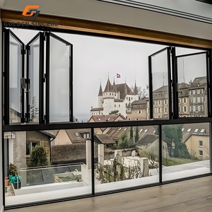 Ventana de aluminio plegable moderna GS para uso en balcón y cocina - Product Image 1