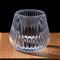 Ensemble tasse à thé et soucoupe en verre moderne de luxe de 100ml verres réutilisables conception simple pour une utilisation en cadeau