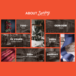 Ruban en mousseline de soie floral à bords effilochés et franges, fait main, idéal pour la décoration de Noël - Product Image 6