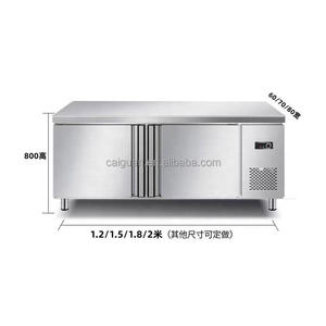 Máy làm kem mini có rãnh bàn salad với kệ vật liệu nhỏ bảng giữ tươi tủ trưng bày tủ lạnh hoạt động - Product Image 2