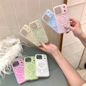 เคสโทรศัพท์ลายจุดแม่เหล็กสองชั้นแบบเรียบง่ายสำหรับฤดูร้อน ใช้ได้กับ iPhone 17 Pro Max 16 15 14 - Product Image 4