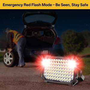 Lámpara de Trabajo LED Recargable para Exteriores, 12000 mAh, 10000 LM, con 4 Modos de Luz, Resistente al Agua IP65, Linterna para Reparación de Automóviles - Product Image 5