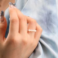 Chris April Silber Fine Jewelry 925 Sterling Silber Emaille Textur Ocean Wave Ringe für Mädchen