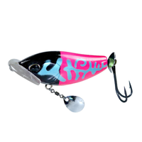 Leurre de surface Yibo-Floating 19g 72mm à bouche carrée pour poissons d'eau douce - Grande éclaboussure d'eau et appât dur