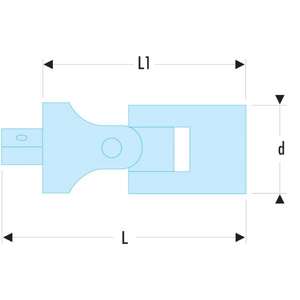 FACOM-Joint universel R.240A 1/4 ''-EAN 3148510529059 ACCESSOIRES CLÉ À DOUILLE 1/4" - Product Image 2