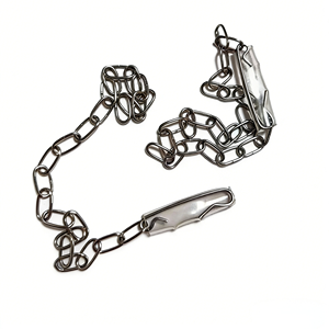 Chaîne de chasse d'eau robuste avec crochet et anneau pour réservoir de toilettes, accessoire de réparation universel - Product Image 3