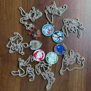 สร้อยคอโลหะสโมสรฟุตบอลขายส่ง สร้อยคอทีมฟุตบอลแฟนตาซี พร้อมจี้เคลือบลายทีมชาติ ของที่ระลึกสำหรับแฟนฟุตบอล - Product Image 2
