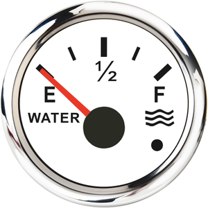 52mm Black Face Rotlicht Konvexe Linse Wasserstands anzeige mit Warnung Wasserdicht Rostfrei für Marine Yacht Boot - Product Image 2