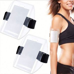 Design Custom Logo New Soft PVC Adjustable Belt Universal Size Arm Badge Holder ID Card Rack - Product Image 2