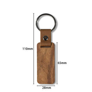 Porte-clés pendentif porte-monnaie en bois brut <span class=keywords><strong>Mingou</strong></span> LS006 transfrontalier, personnalisable par impression laser UV, écologique, fabriqué en Chine pour - Product Image 6