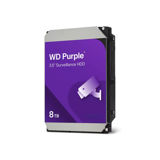 New Internal 8TB Monitoring Hard Drive 3.5" SATA 6Gb/s 5400RPM 256MB Cache HDD WD82PURZ Metal & Plastic Shell