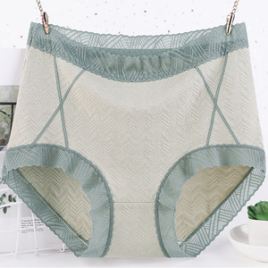 Braguitas <span class=keywords><strong>de</strong></span> Algodón para <span class=keywords><strong>Mujer</strong></span>, Talla Grande, Cintura Alta, Sexy, Embalaje Individual - Product Image 1