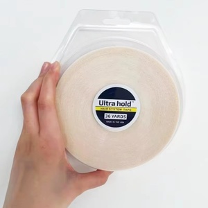 Ruban de bonne qualité Ultra Hold en dentelle <span class=keywords><strong>colle</strong></span> Double face perruque adhésif étanche système de cheveux ruban pour hommes femmes toupet cheveux humains - Product Image 1