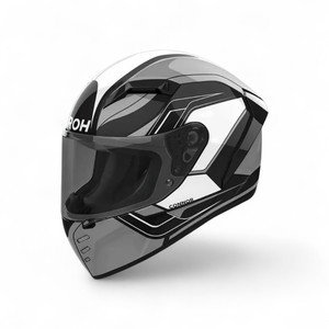 Casco Integrale Airoh Connor in Termoplastica Nero Bianco Grigio Taglia S per Moto - Product Image 1