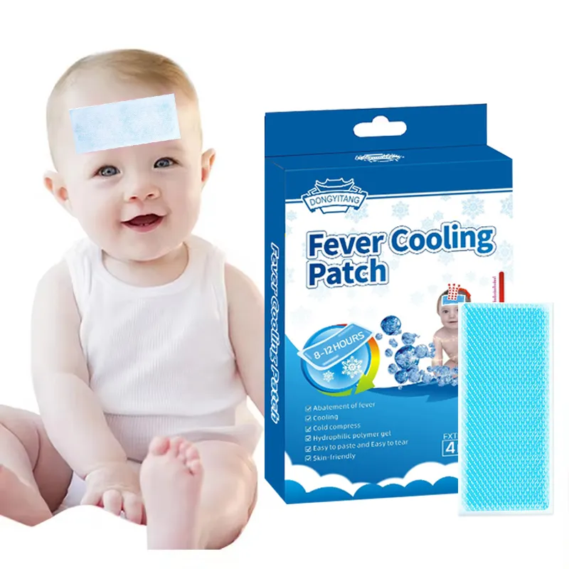 ไฮโดรเจลลดไข้ Cool Patch ระบายความร้อนทางกายภาพ แผ่นแปะไข้ปวดหัวเย็น