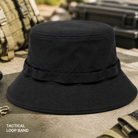 Sombrero Táctico Personalizado con Logotipo, Banda Elástica, Secado Rápido, Nailon, para Pesca y Senderismo al Aire Libre, Unisex, Ala Ancha, Bordado, Venta al Por Mayor, OEM