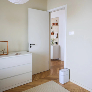 ประตูไม้พีวีซีสีขาวสำหรับบ้านห้องนอนห้องน้ำ - Product Image 1