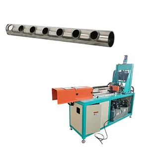 CNC automatische runde Edelstahlröhre Rohrlöcher-Stich- und Flankiermaschine