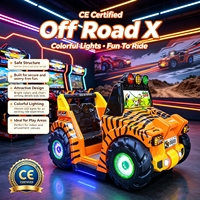 MSKY Machine de jeu vidéo de course automobile pour enfants, à monnayeur, tout-terrain, en fibre de verre, pour usage intérieur, équipement de divertissement familial