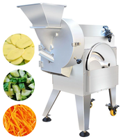 Commerciële milieuvriendelijke roestvrijstalen 1500W motor multifunctionele wortelgroente-aardappel-ui-friet snijmachine