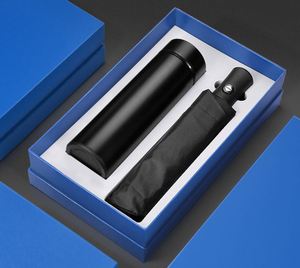 Company Annual Meeting Accompanying Heat Preservation Constant Temperature Cup Umbrella Custom Logo Business <b>Gift</b> <b>Set</b> - Product Image 2