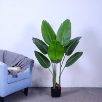 Grande plante artificielle en plastique de style nordique, palmier voyageur sur pied, pour intérieur, bureau, mariage, photographie, verdure
