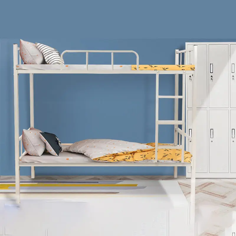 기숙사 성인 저렴한 단철 침대 현대 트윈 더블 금속 프레임 스틸 이층 침대