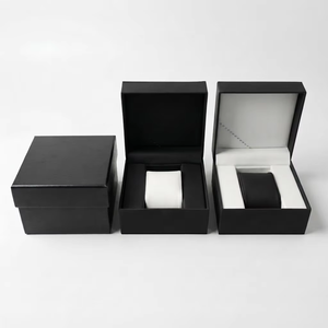 Cajas de Reloj de Cuero de Lujo, Caja de Exhibición de Reloj Negra, Caja de Almacenamiento de Reloj de Alta Calidad, Caja de Regalo - Product Image 3