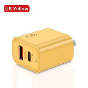 อะแดปเตอร์ชาร์จเร็วแบบ Type C 45W รุ่นขายดีที่สุด พร้อมพอร์ตชาร์จ USB-C และ A+C สำหรับ iPhone และ Huawei - Product Image 1