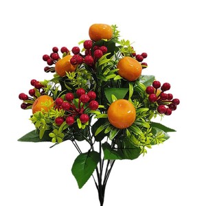 Bouquet d'oranges artificielles personnalisées, aspect naturel, écologiques, pour Halloween, décoration maison, cuisine, restaurant, photographie - Product Image 1