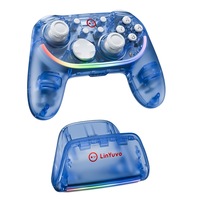 LinYuvo United Travel para Pro, Controles Inalámbricos con Joysticks de Efecto Hall + Base de Carga para 2 Controles con Vibración