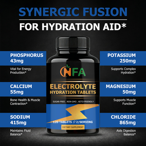 Comprimés d'électrolytes hydratants directement de l'usine avec vitamine D : Découvrez une hydratation plus profonde et une résilience musculaire accrue - Product Image 6