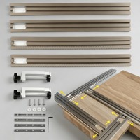 Support de rail de guidage auxiliaire multifonctionnel réglable pour la menuiserie, outil de fraisage, de rainurage et de gravure pour le travail du bois