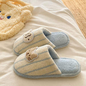 Evergreen Open Toe Half-<b>Slipper</b> for Women's Autumn/Winter <b>Thick</b>-<b>Soled</b> Double-Layer Wool Cotton Anti-Slippery <b>Slippers</b> - Product Image 6