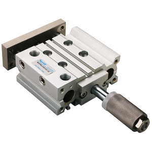 Cylindre pneumatique compact à trois axes MGPM20, diamètre <span class=keywords><strong>de</strong></span> trou 0-150 mm, course réglable, avec tige et guide, TCMJ/MGPMJ12/16/20/25/40-50 - Product Image 2